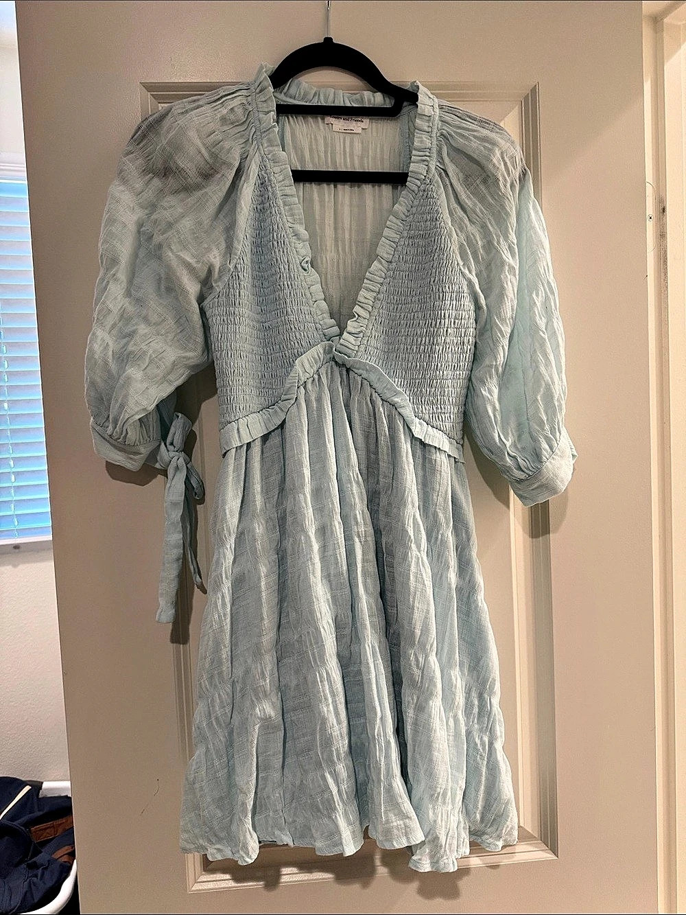 Lovers and Friends Billie Mini Dress Green/blue Size Small